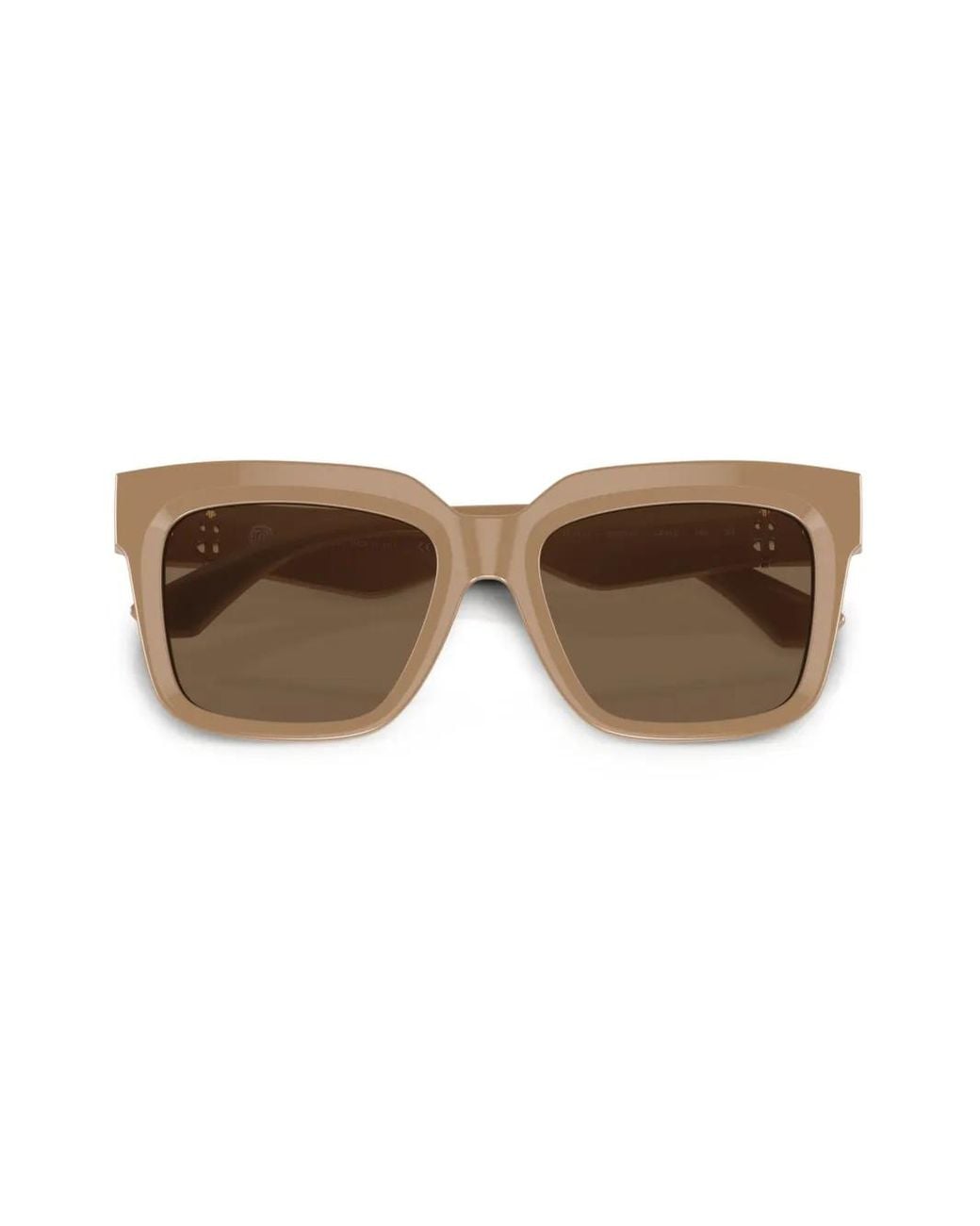 Burberry Brown Monogram-Plaque Wayfarer Sunglasses