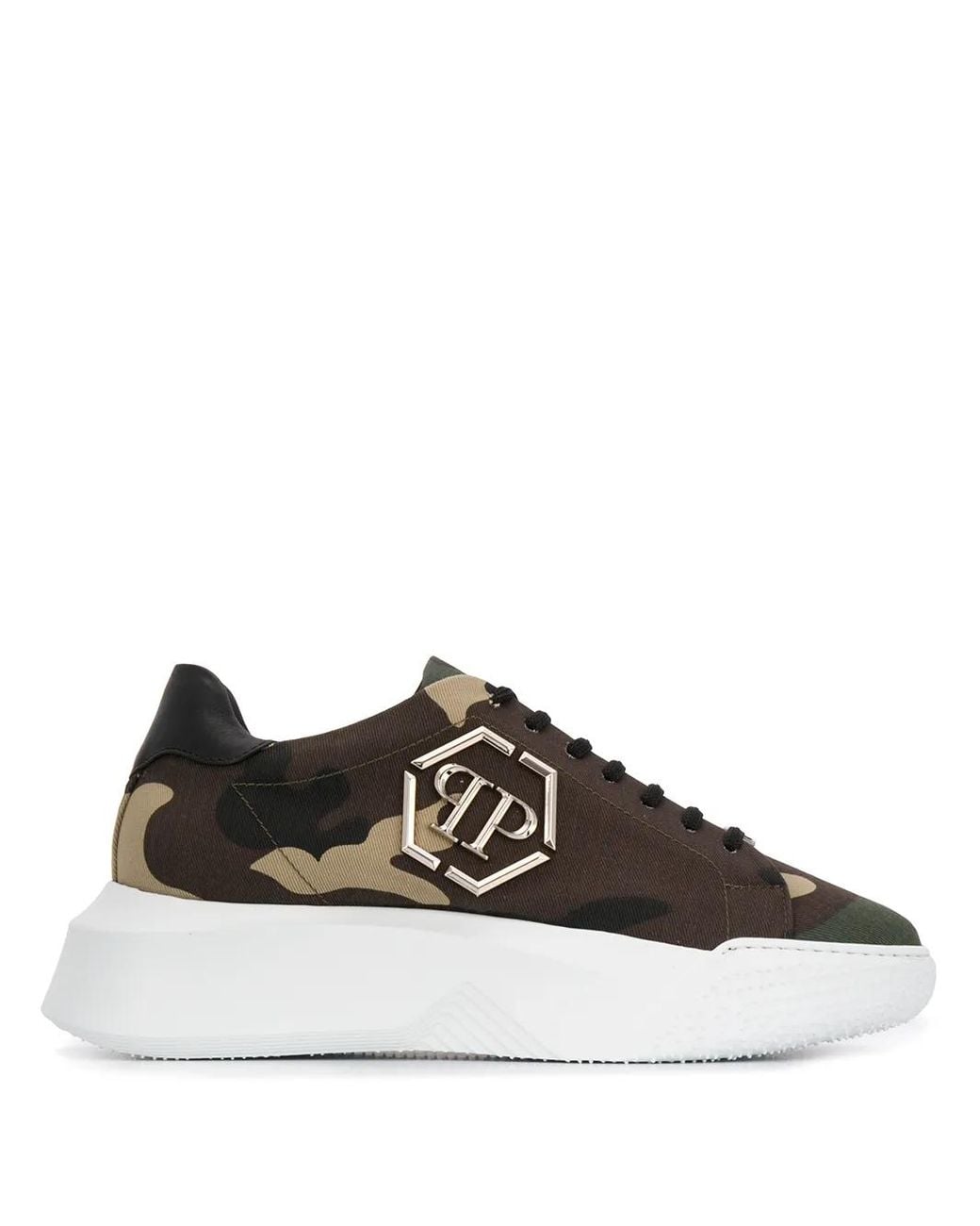 Philipp Plein Black Godzilla Runner Platform Trainers for men