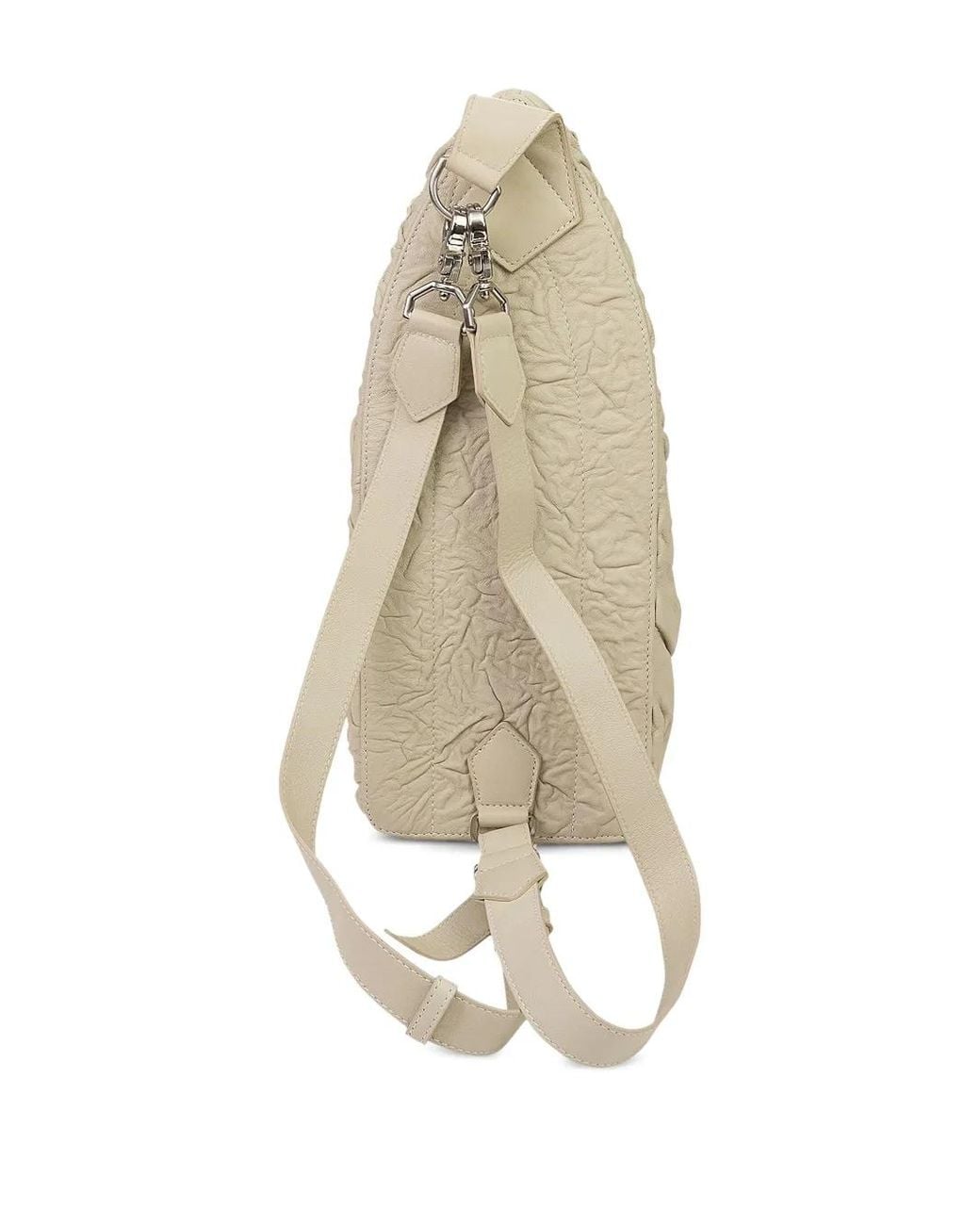 Who Decides War White Embroidered-Logo Backpack for men