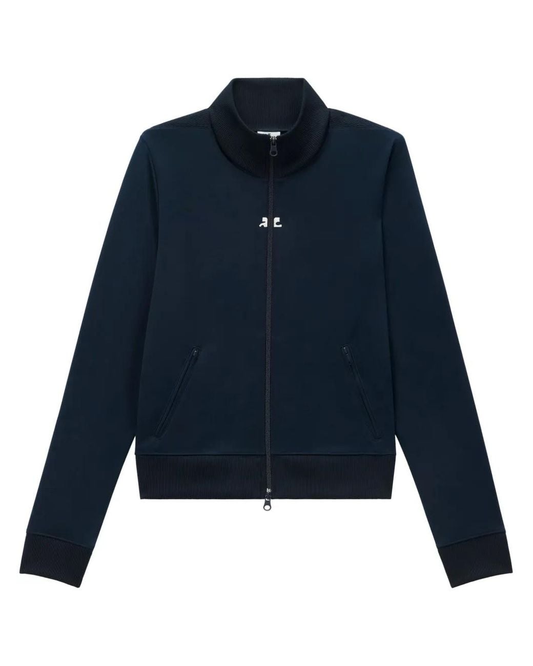 Courreges Blue Embroidered-Logo Tracksuit Jacket for men
