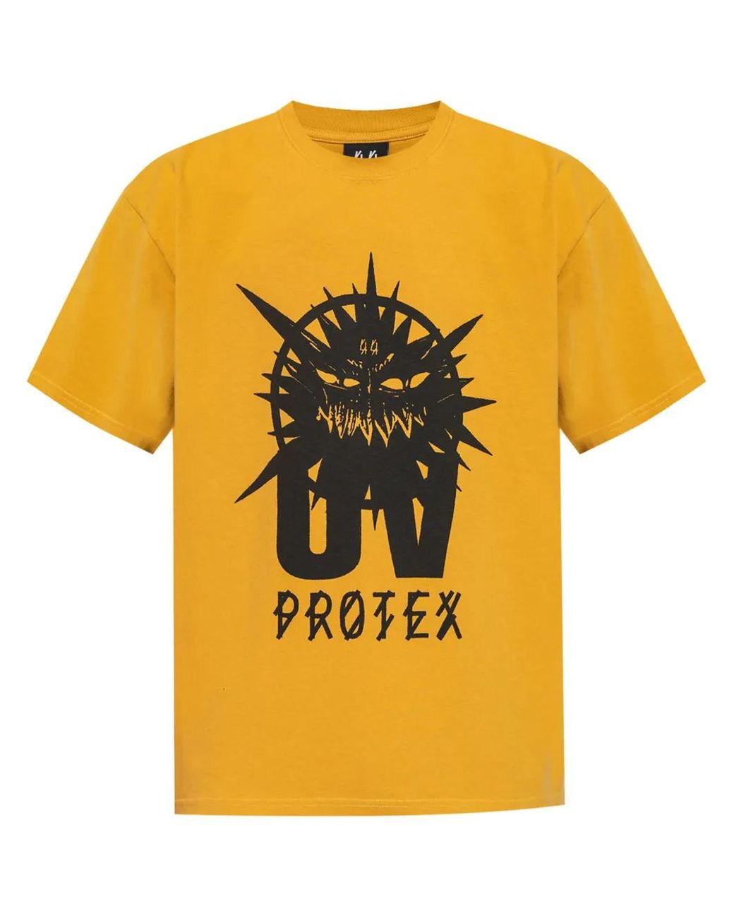 44 Label Group Yellow Printed T-Shirt for men