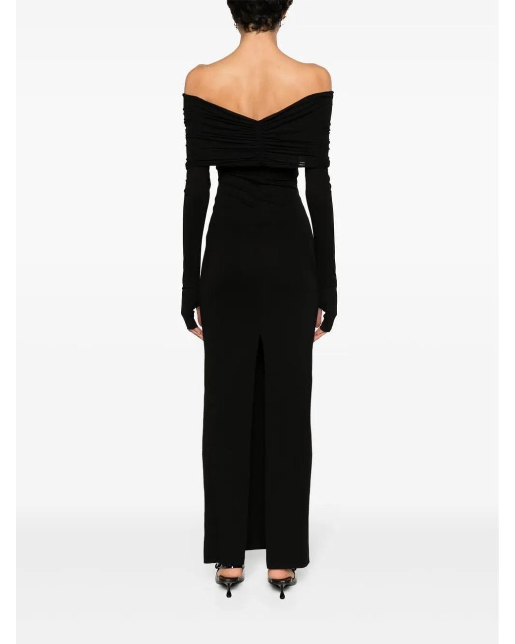 MANURI Black Amara Buckle 2.6 Maxi Dress