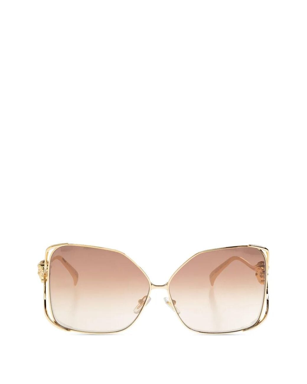 Versace Natural Geometric Medusa Sunglasses