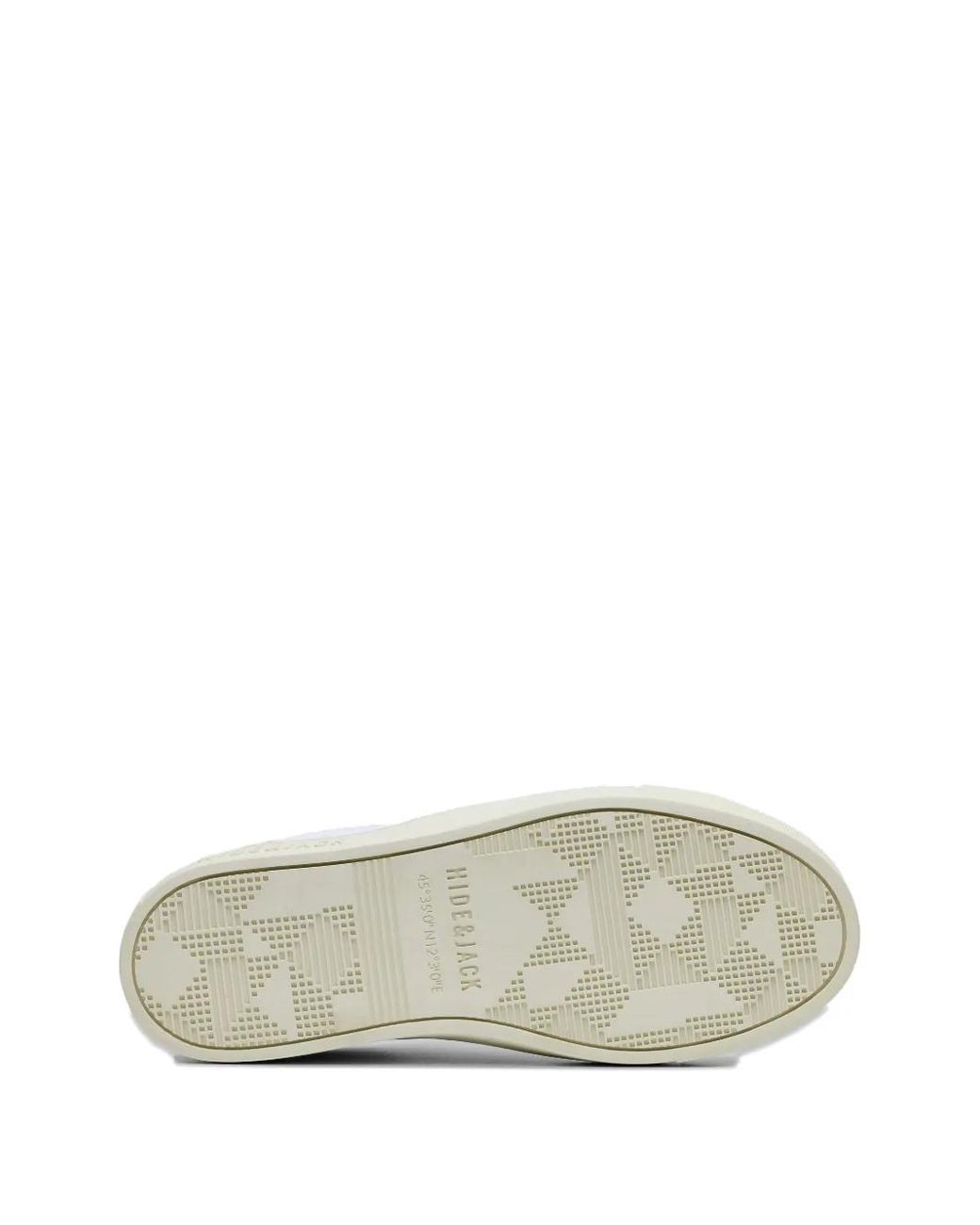 HIDE & JACK White Embossed Sneakers