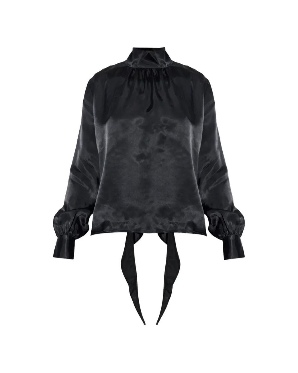 Vetements Black Open-Back Turtleneck Top