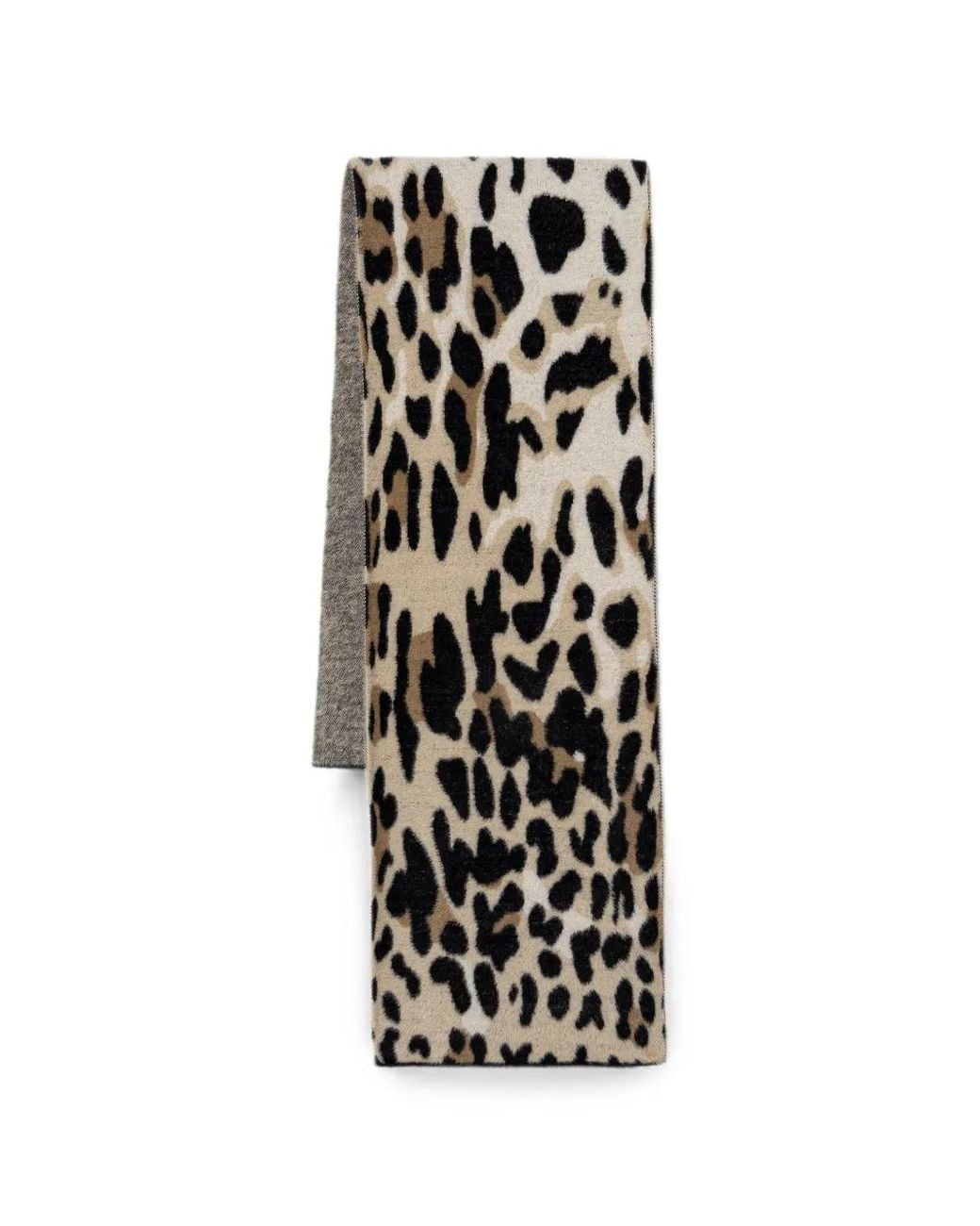 Joseph Ribkoff White Leopard-Print Brushed Scarf