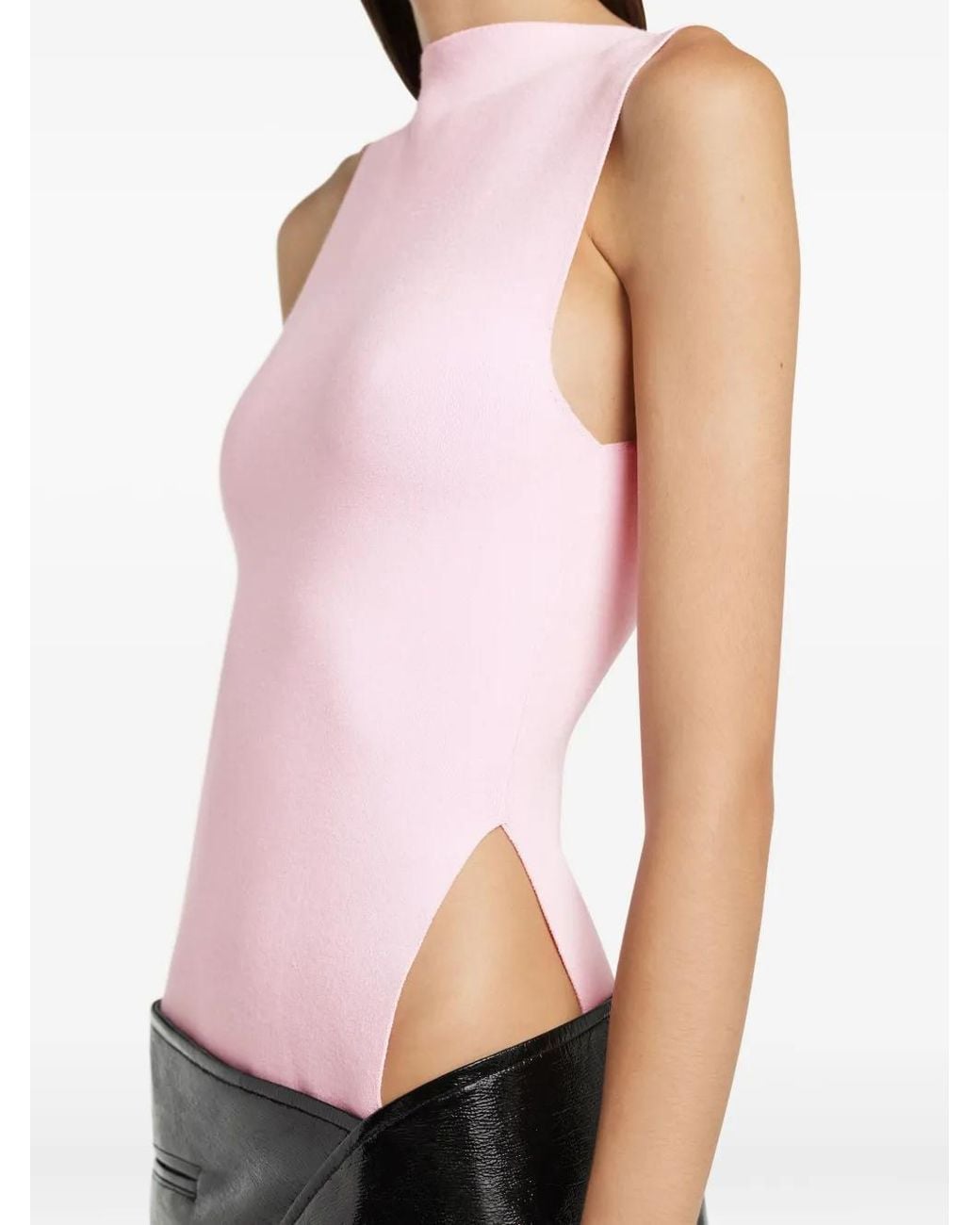 Courreges Pink Side-Slit Top