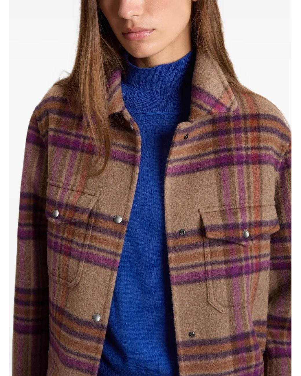 Woolrich Brown Double-Face Oversized Coat