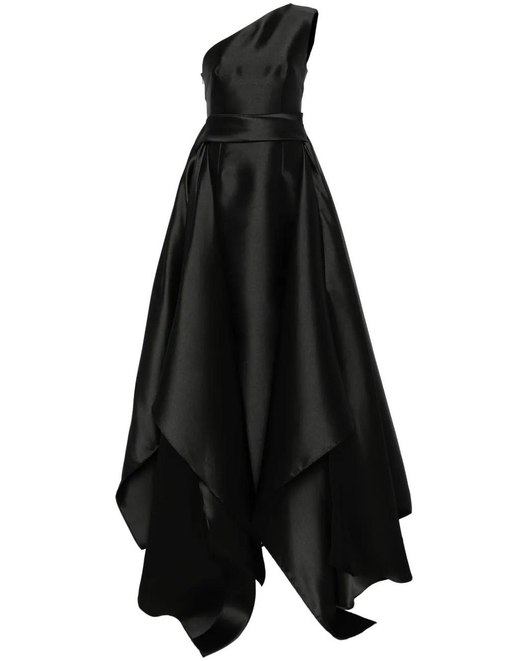 Solace London Black Charo Maxi Dress
