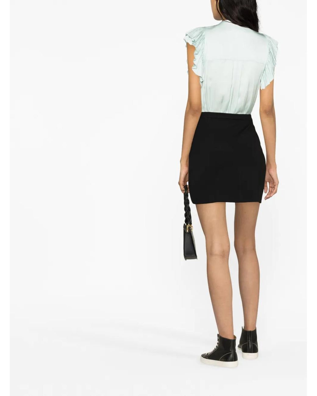 Zadig & Voltaire Blue Ruffled-Sleeve Blouse