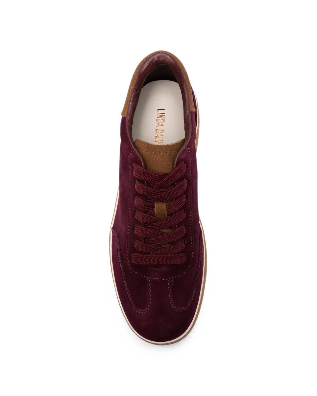 Linda Baumann Purple Lace-Up Sneakers