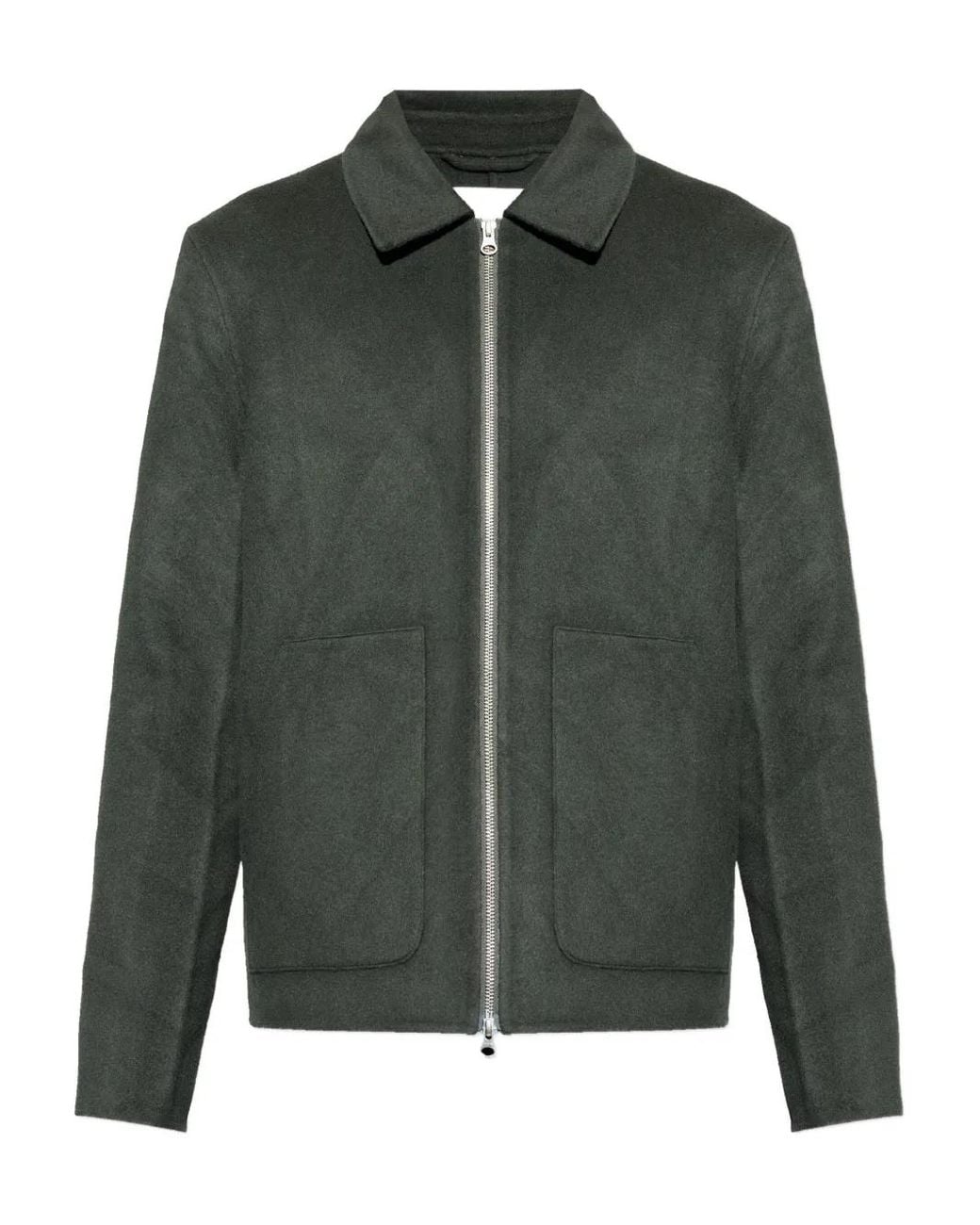 Samsøe & Samsøe Green Sapaulo Zip-Fastening Side-Pockets Jacket for men