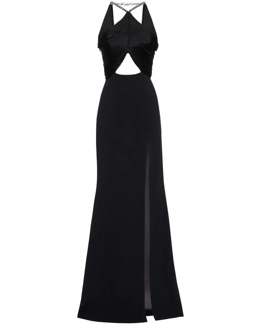 Philipp Plein Black Fragnes Long Dress