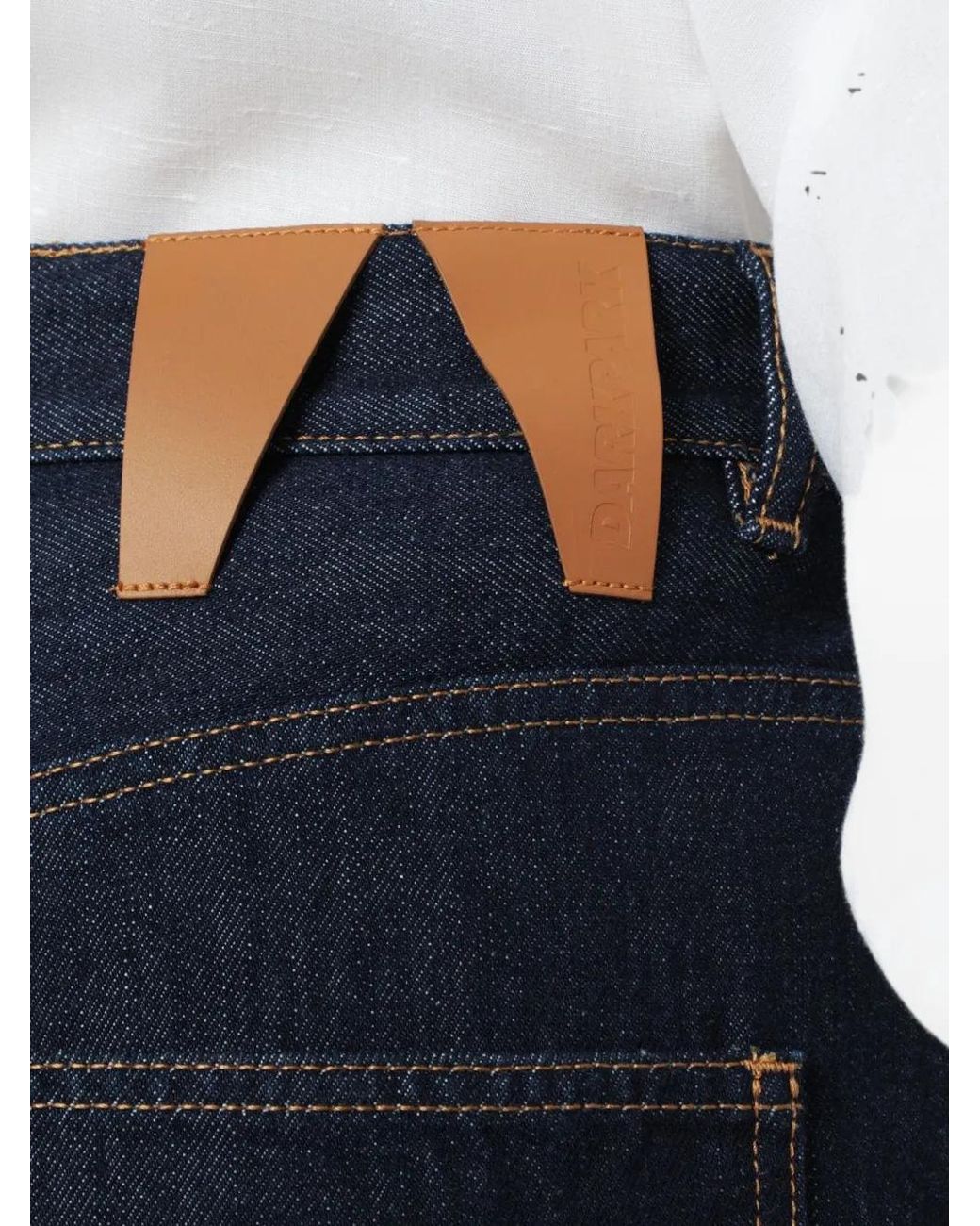DARKPARK Blue Lisa Scarf-Adorned Jeans