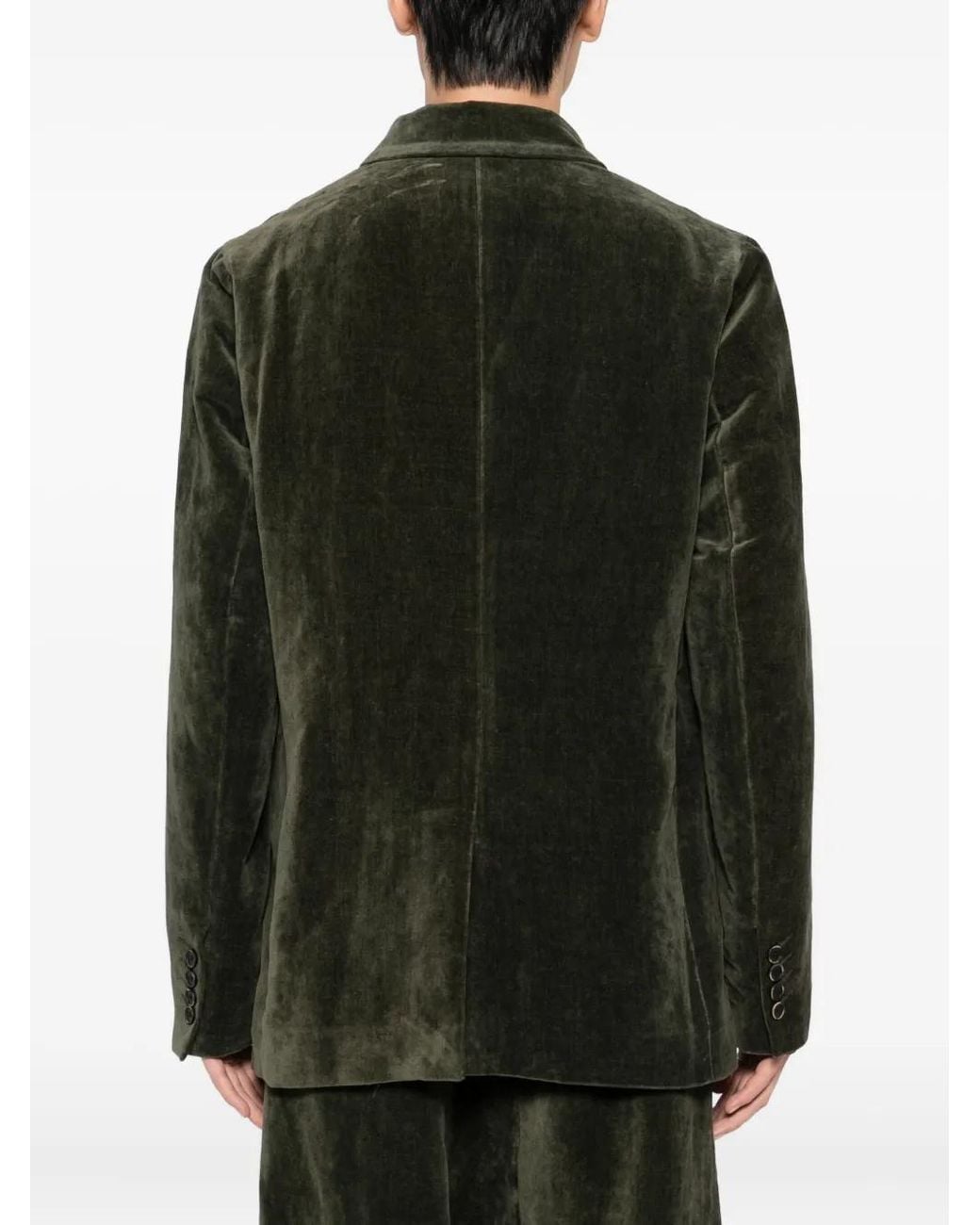 Uma Wang Black Velvet Blazer for men