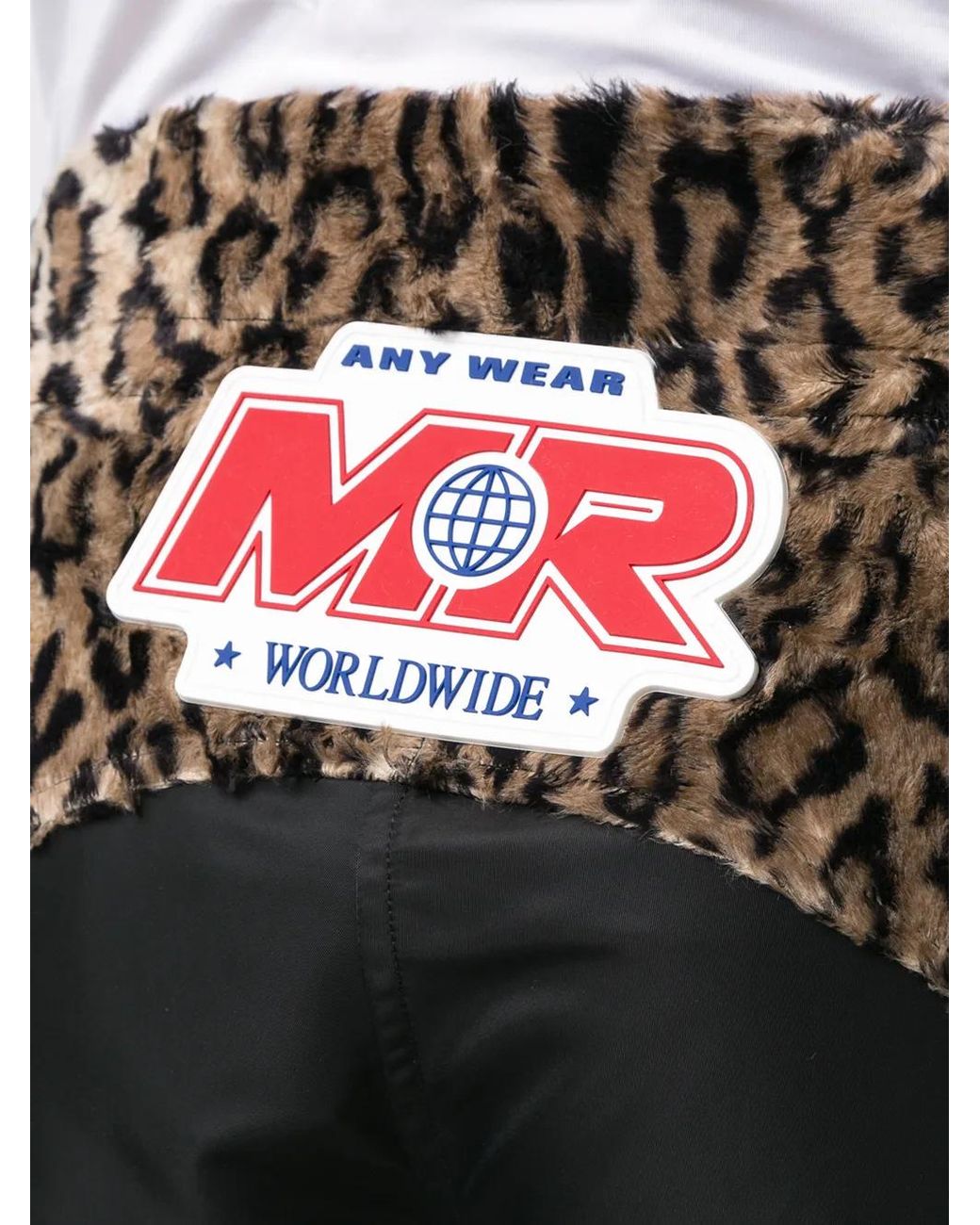 Martine Rose Black Animal Print Effect Cargo Shorts for men