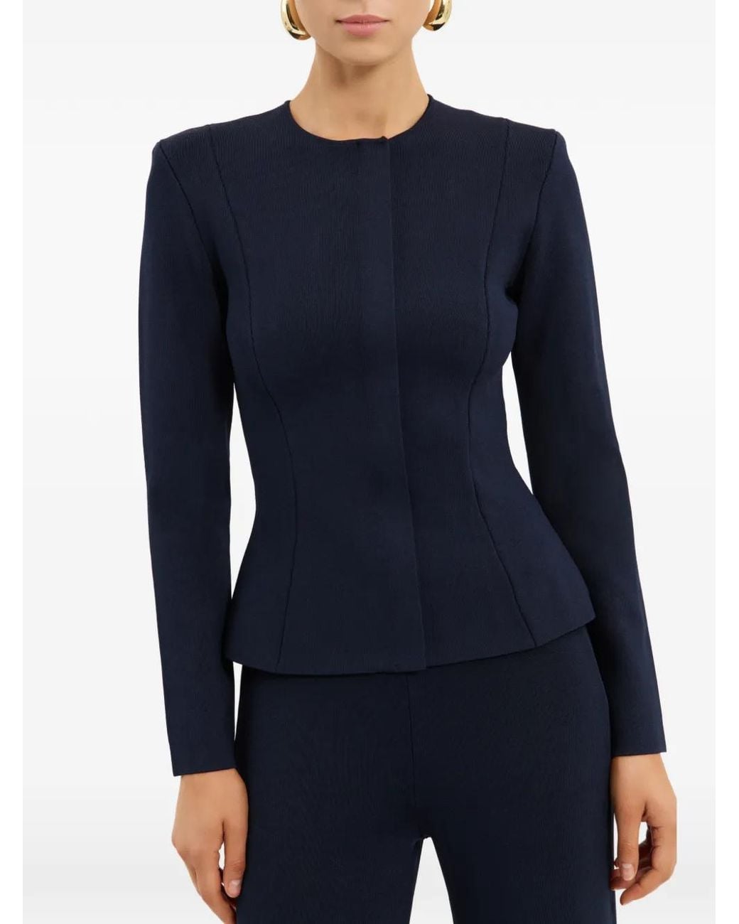 Rebecca Vallance Blue Perach Knit Jacket