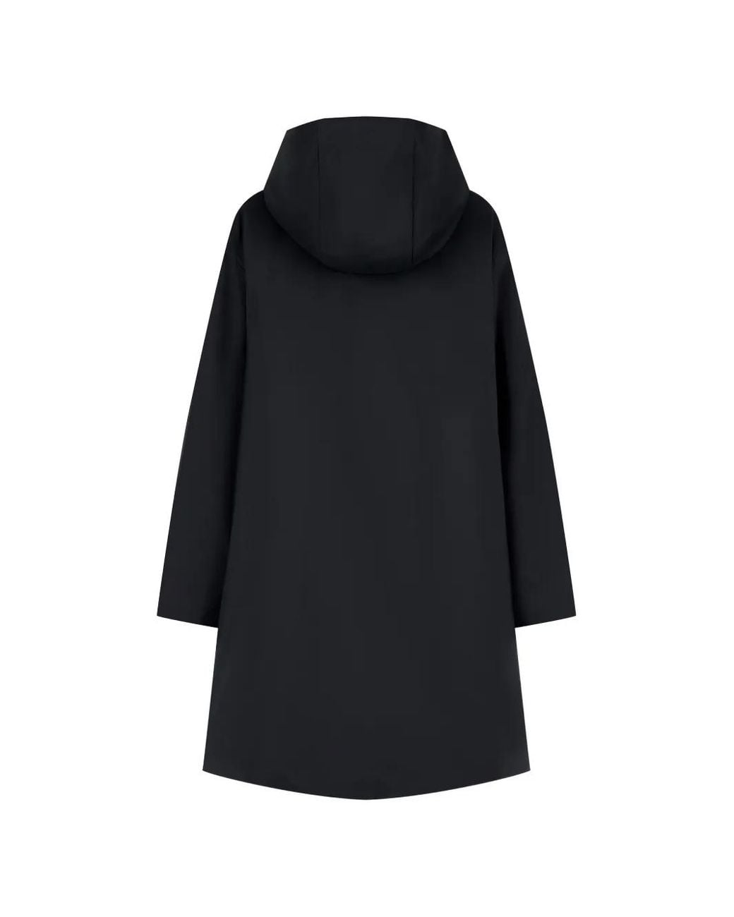 EA7 Blue Hooded Zip-Up Coat for men
