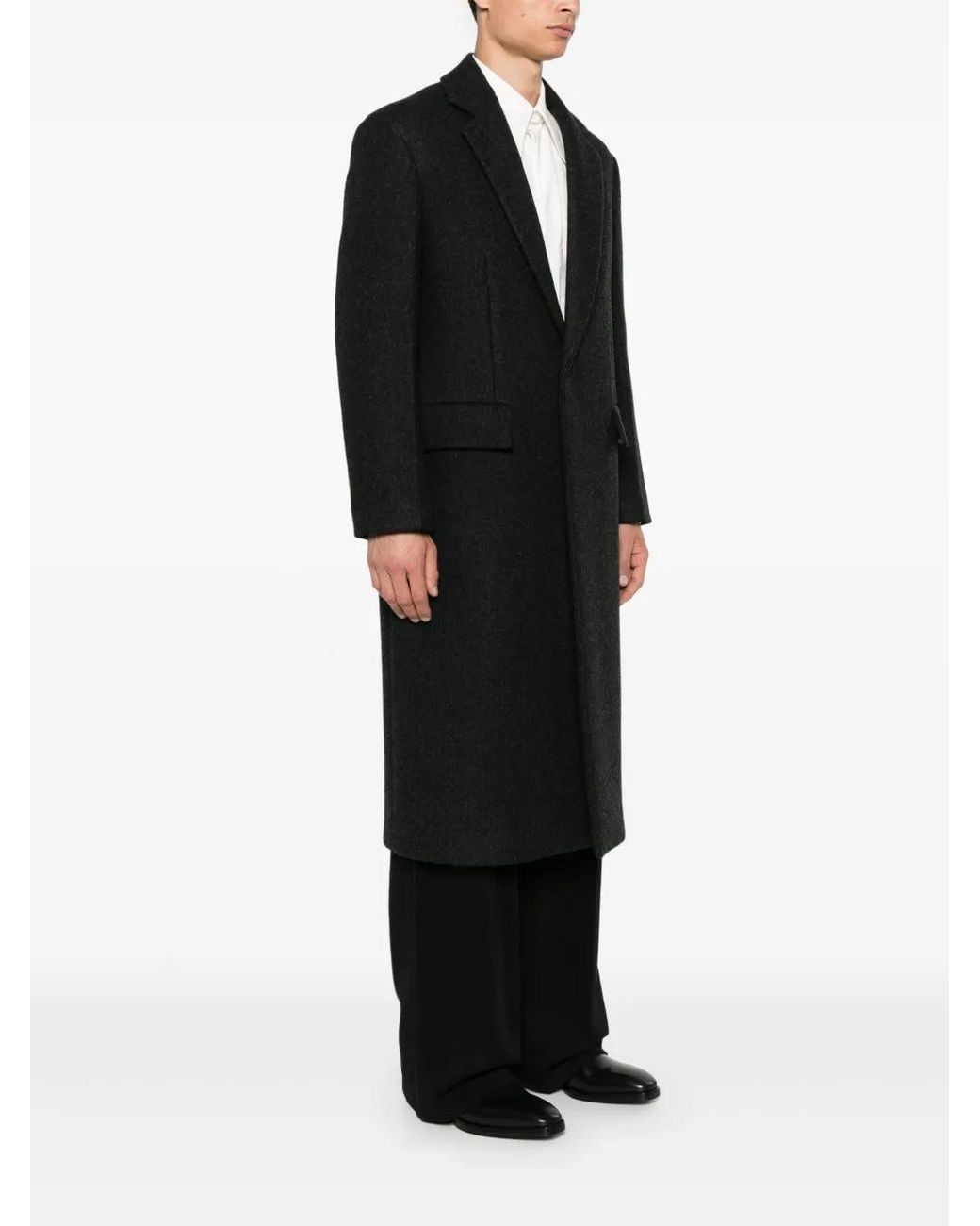 Jil Sander Black Wool Coat for men