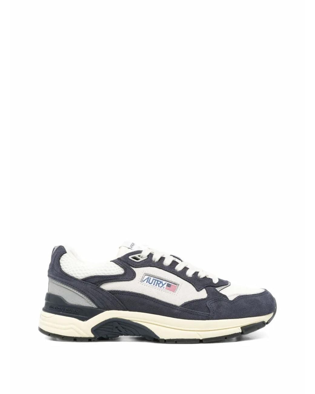 Autry White Hyperway Panelled Sneakers for men