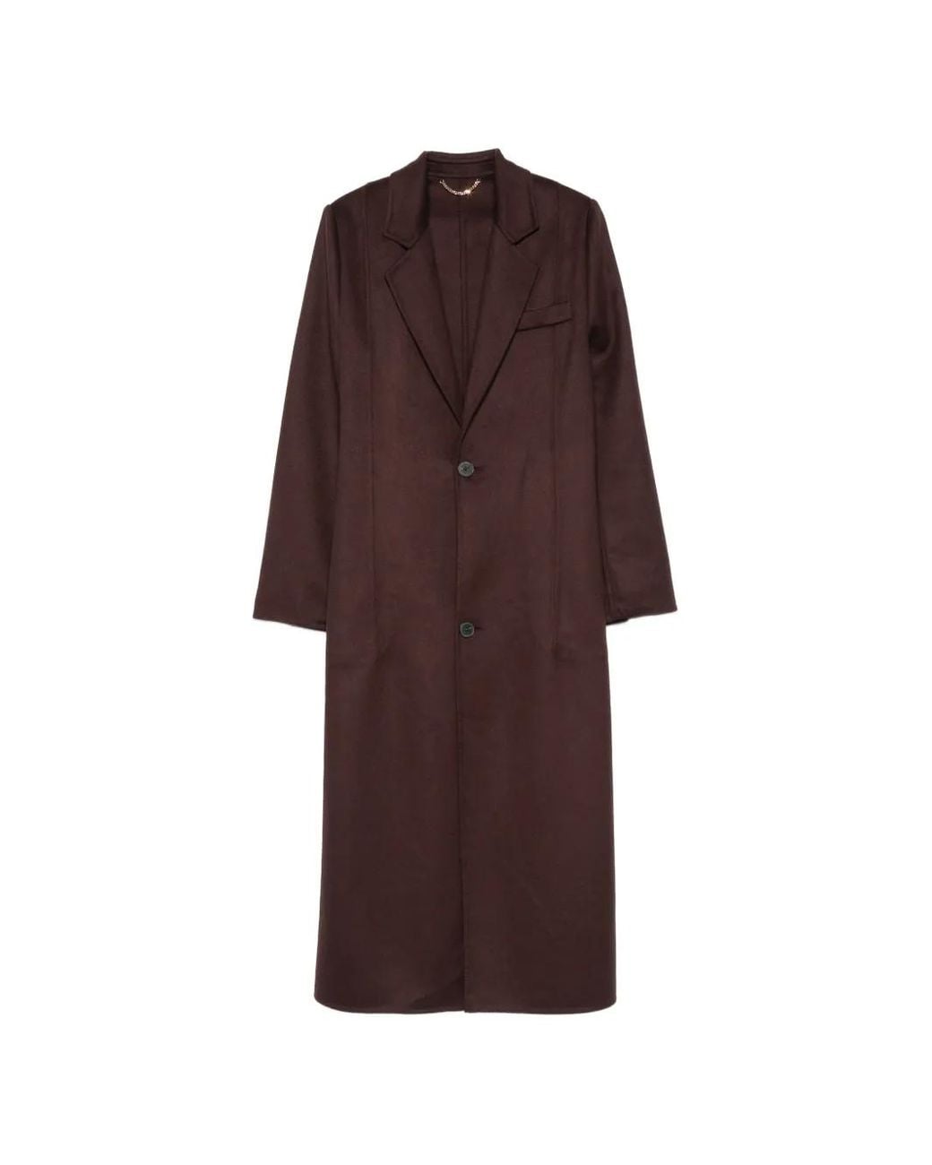 Victoria Beckham Purple Tailored Single-Breasted Coat