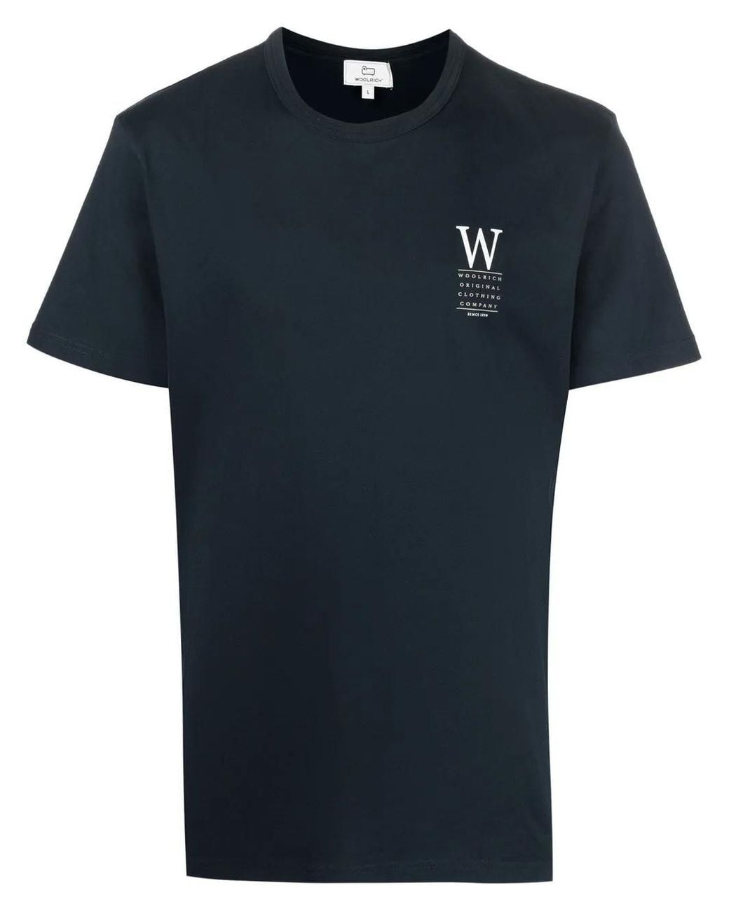 Woolrich Black Logo-Print Cotton T-Shirt for men