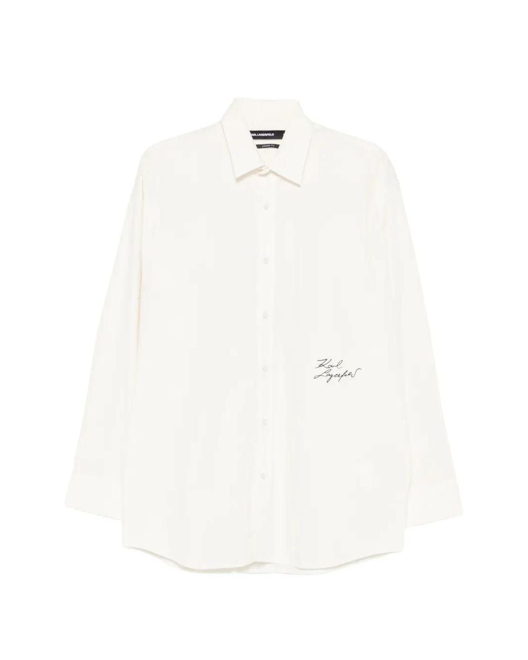 Karl Lagerfeld White Chemise À Manches Longues for men