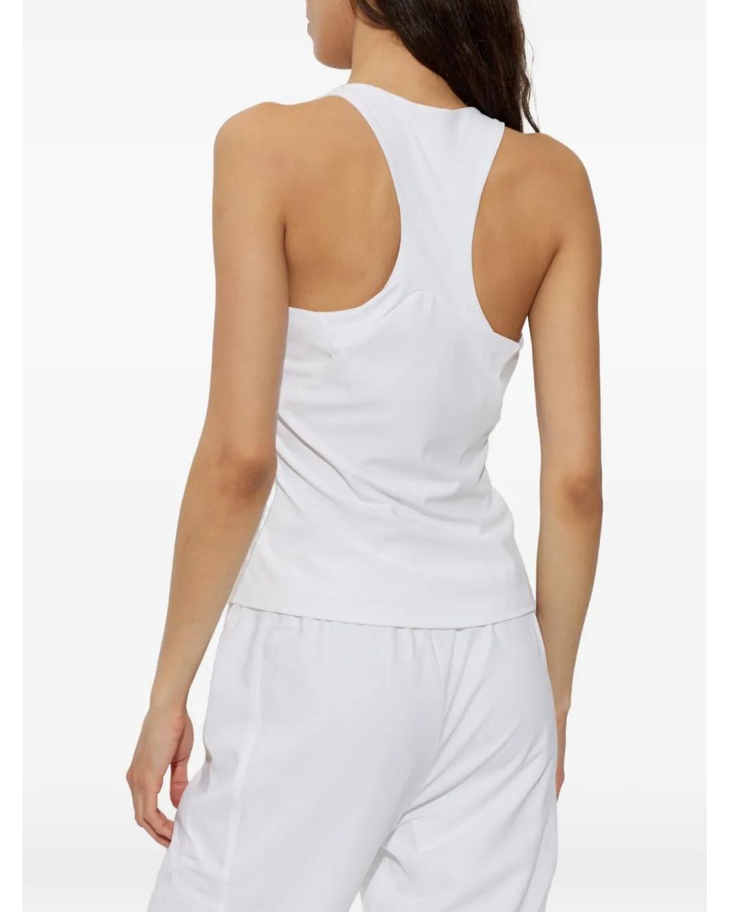 Adidas White Tennis Climacool Y-Tank Top