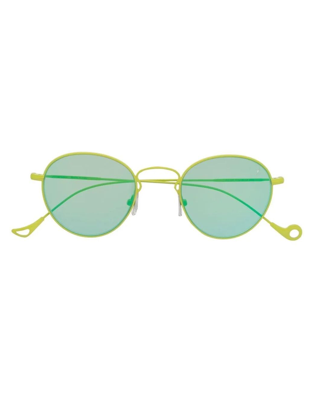 Eyepetizer Green Round-Frame Sunglasses