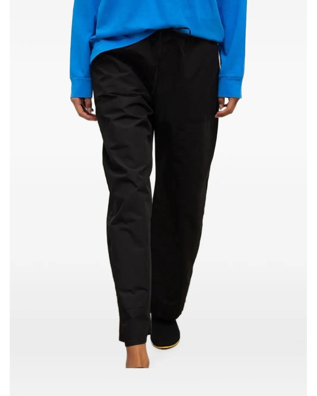Leset Black Kyoto Drawstring Trousers