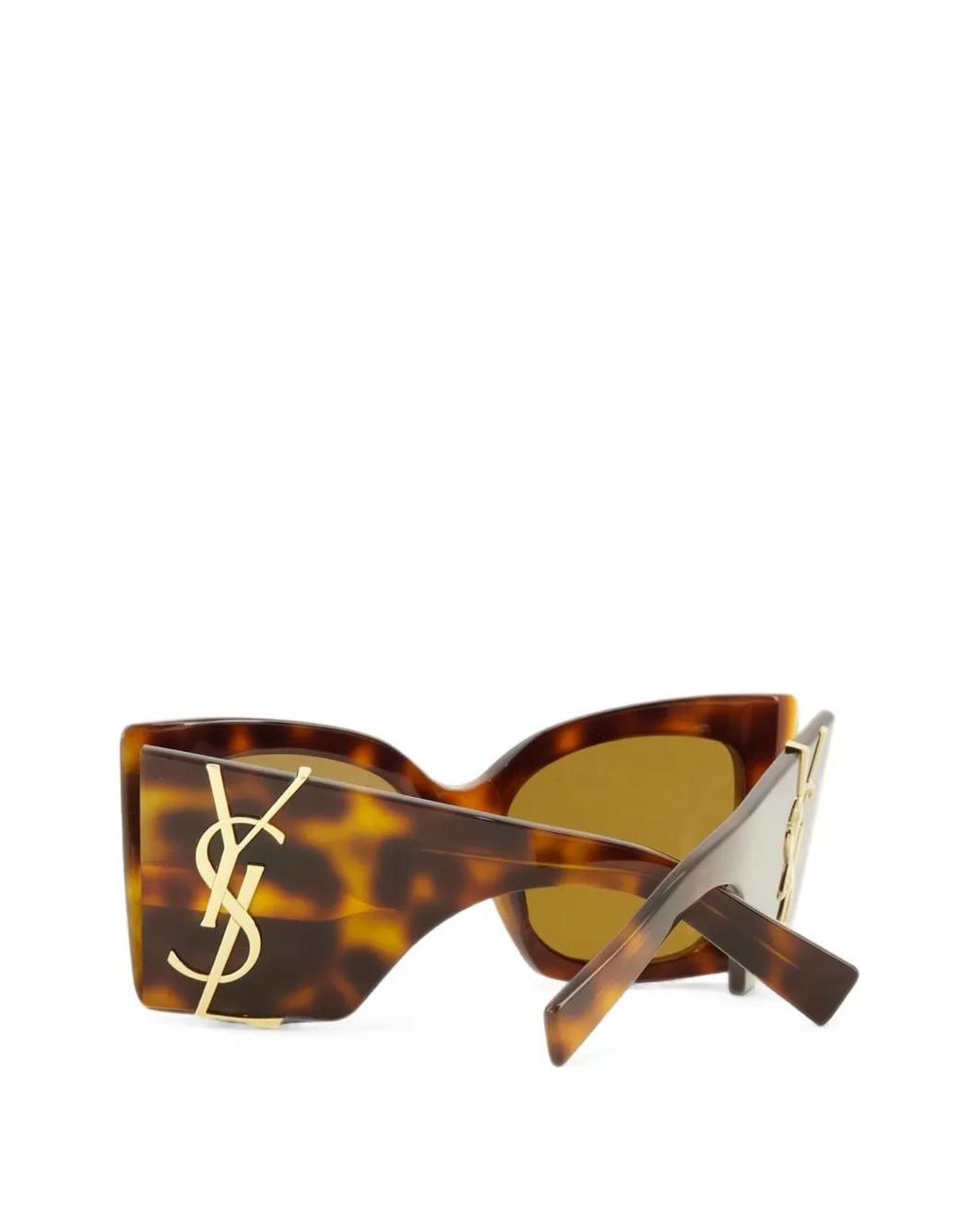 Saint Laurent Brown Sl M119 Blaze Tortoiseshell-Effect Sunglasses