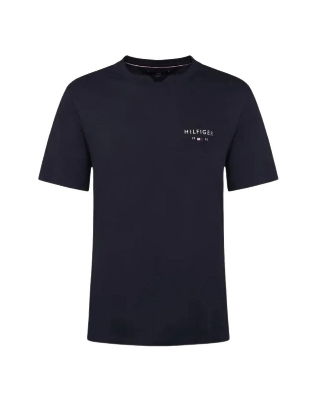 Tommy Hilfiger Blue Crew-Neck T-Shirt for men