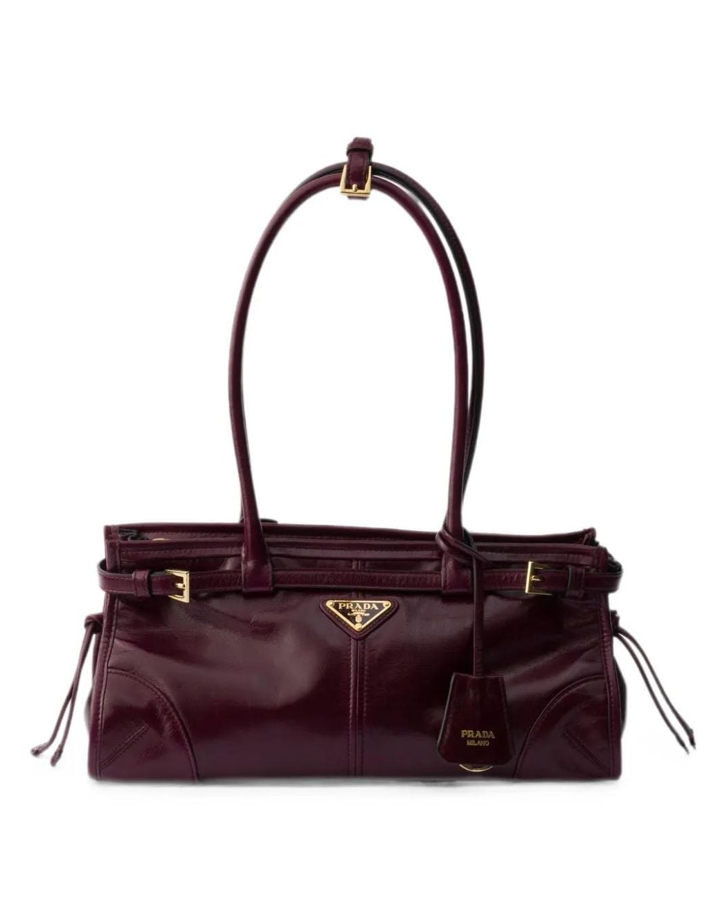 Prada Purple Bonnie Medium Leather Bag