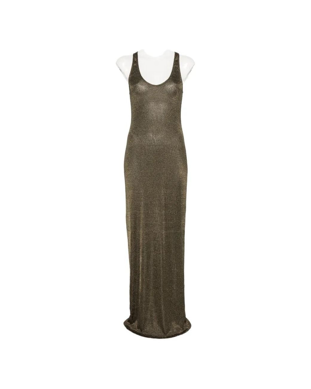 Arcina Ori Green Indi Dress Khaki Metallic