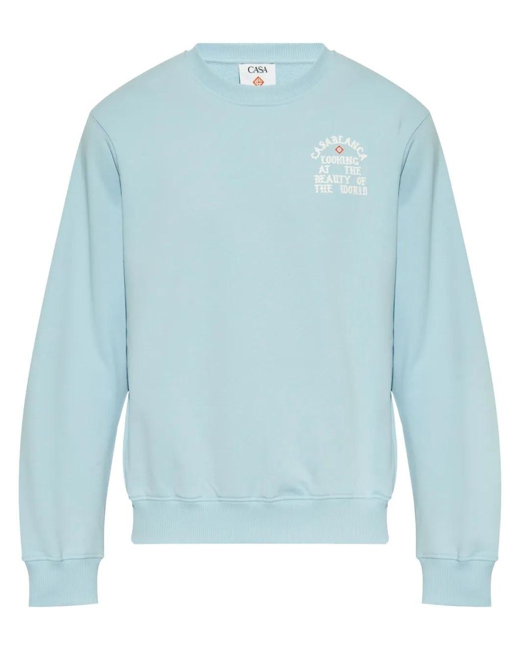 Casablanca Blue The Beauty Of The World Sweatshirt for men