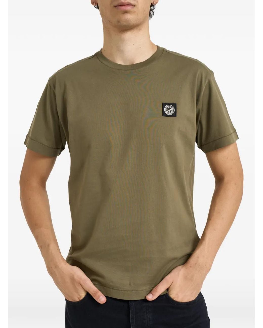 Stone Island Green 2100027 60/2 Cotton Jersey T-Shirt for men
