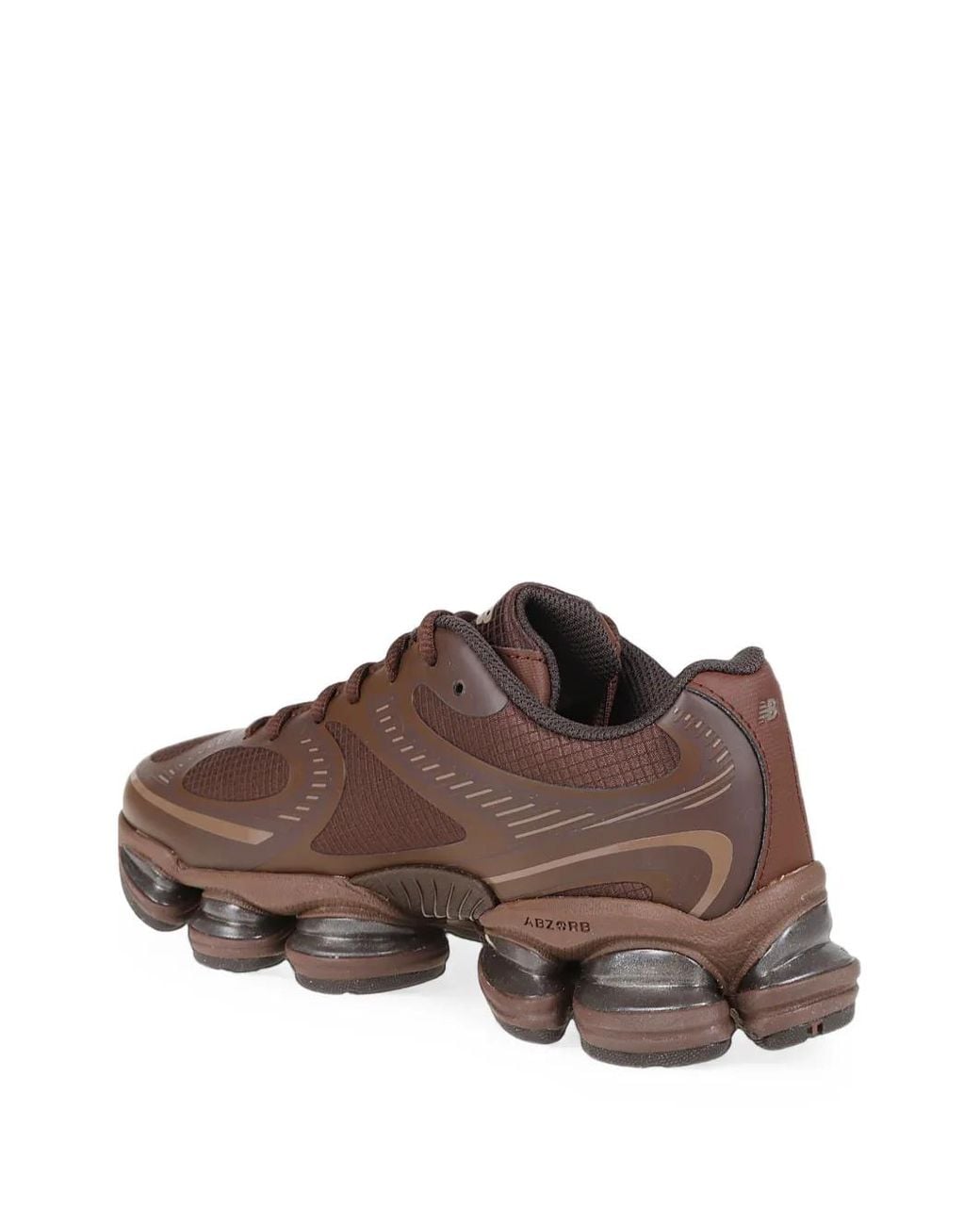 New Balance Brown Abzorb 2000 Logo-Patch Sneakers