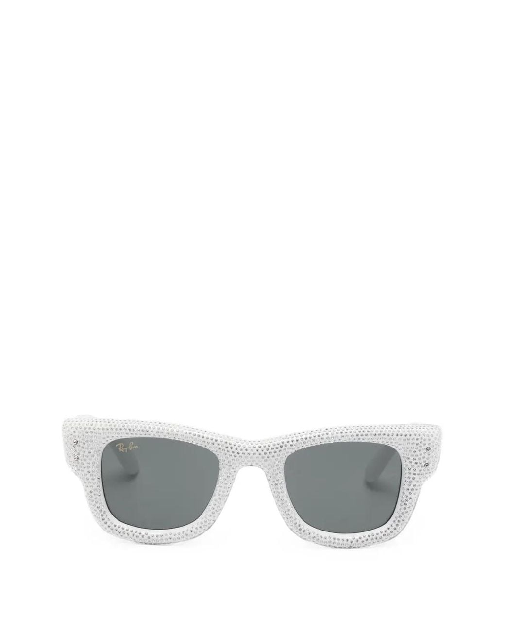 Ray-Ban Gray X A$Ap Rocky Wayfarer Puffer Crystal-Embellished Sunglasses