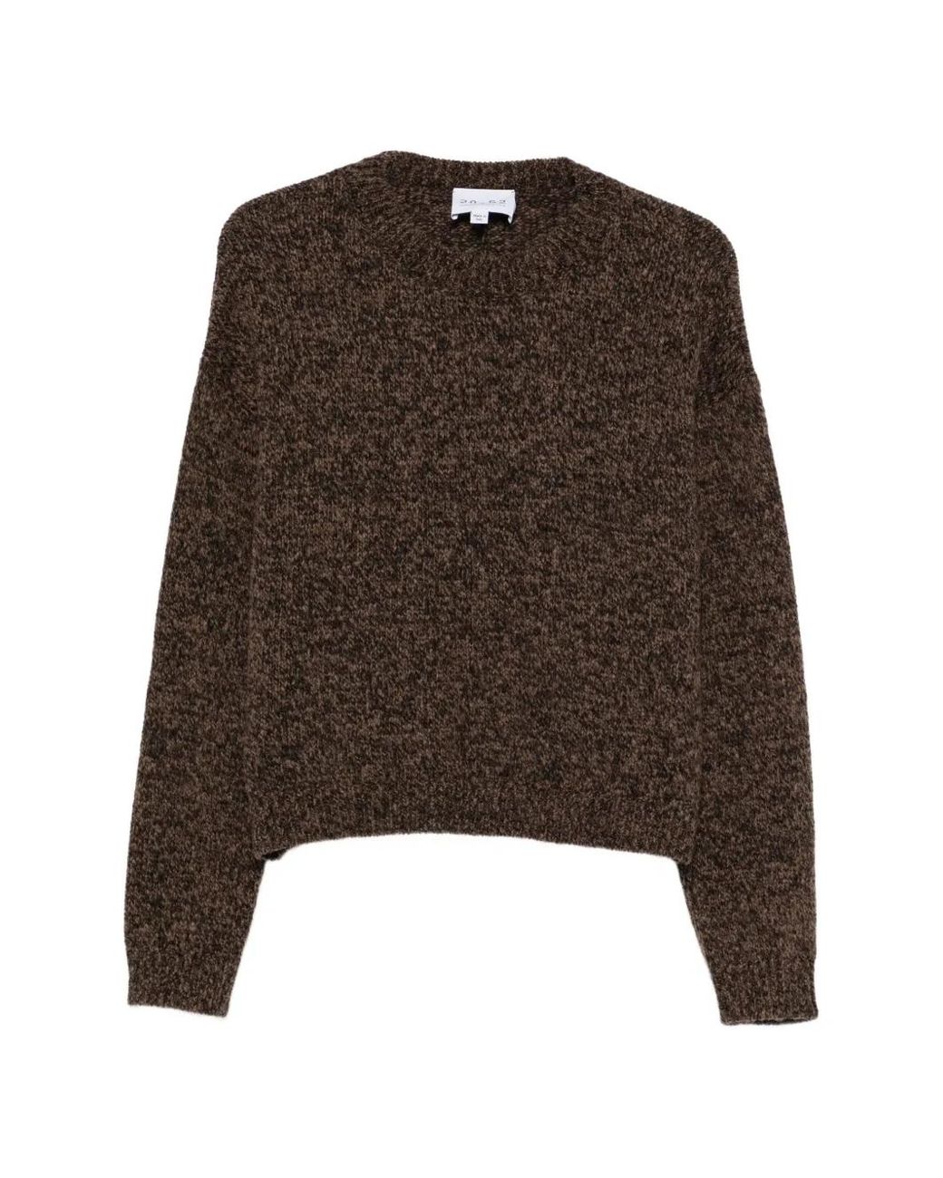 Neera Brown Rear-Zip Sweater