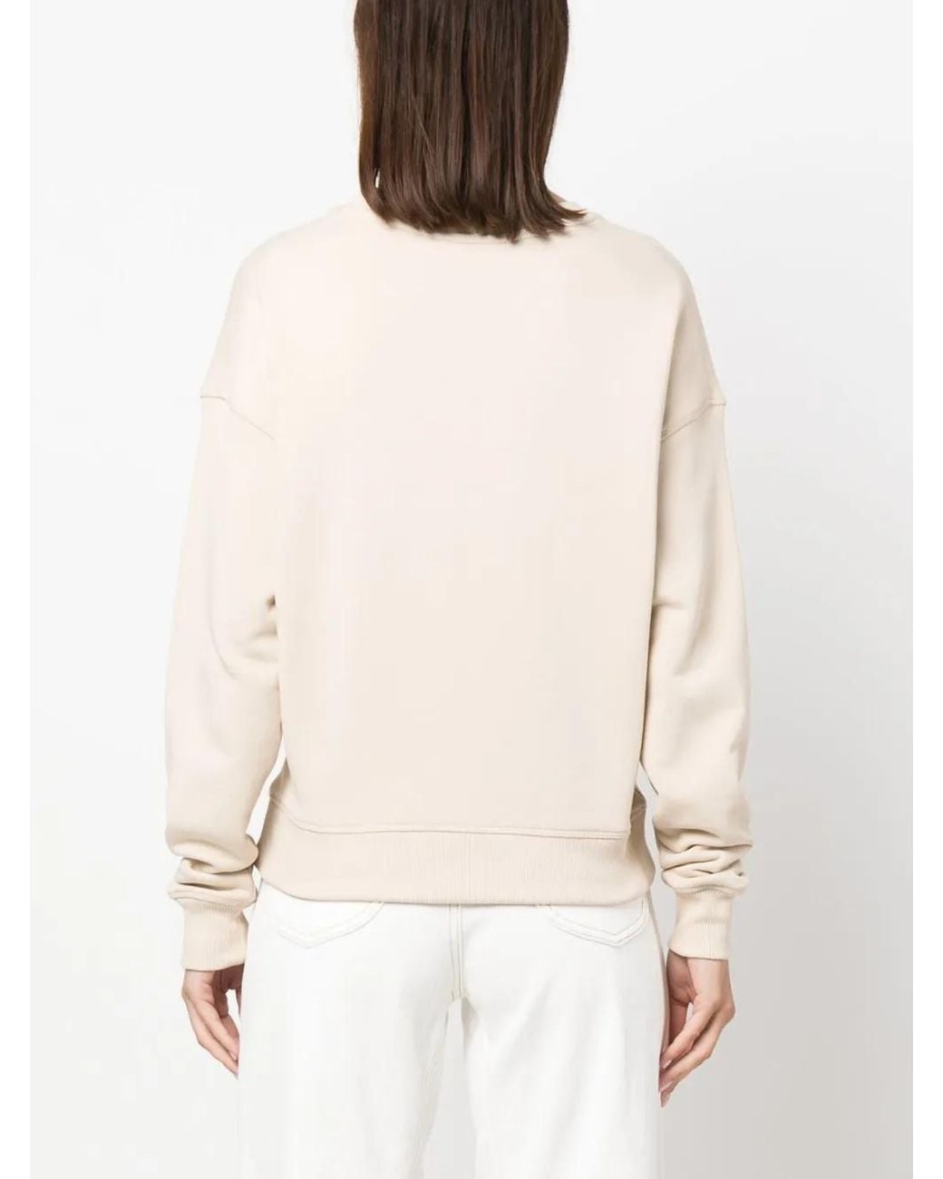 Tommy Hilfiger Natural Logo-Print Cotton Sweatshirt