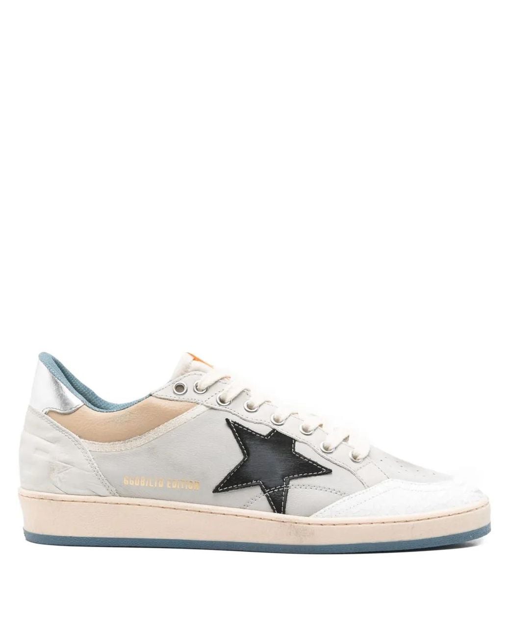Golden Goose Deluxe Brand White Leather Trainers With Star Detail for men