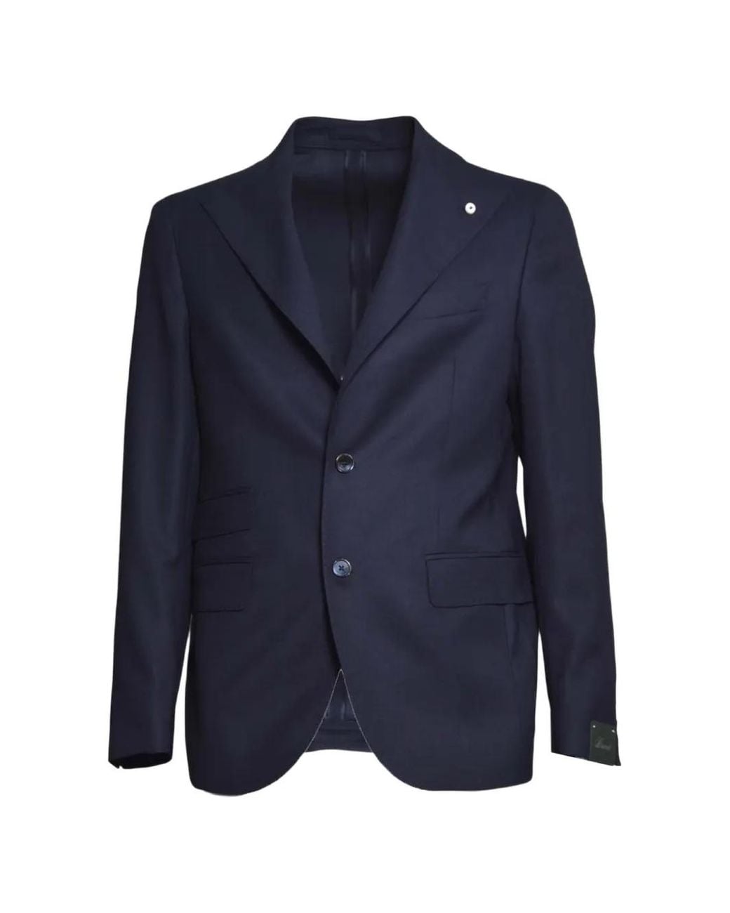 Brando Blue Notched-Lapel Blazer for men