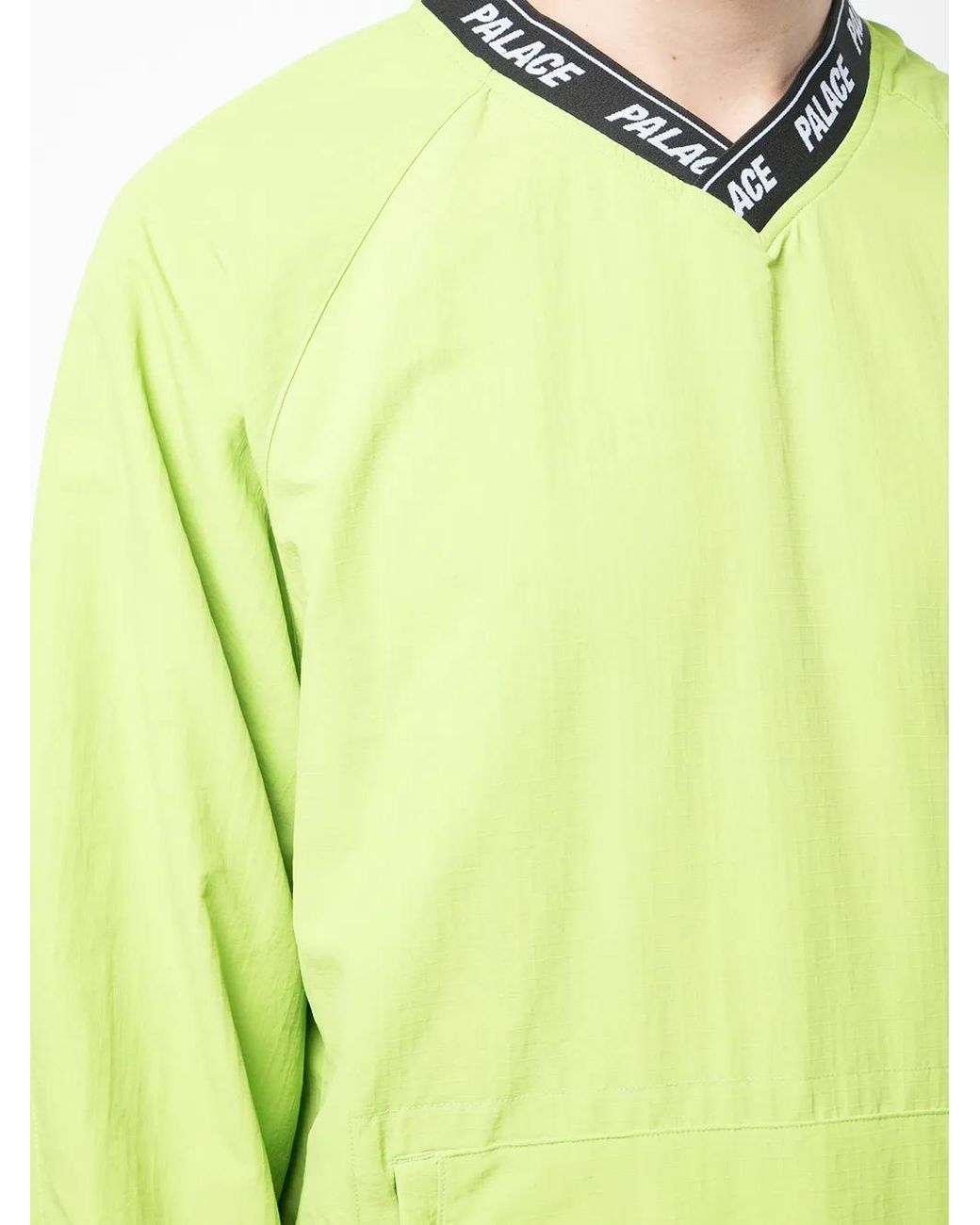 Palace Green Aslan Shell Logo-Trim Overshirt for men