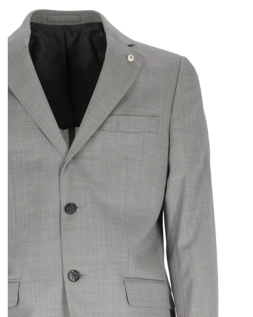 Brando Gray Single-Breasted Suit for men