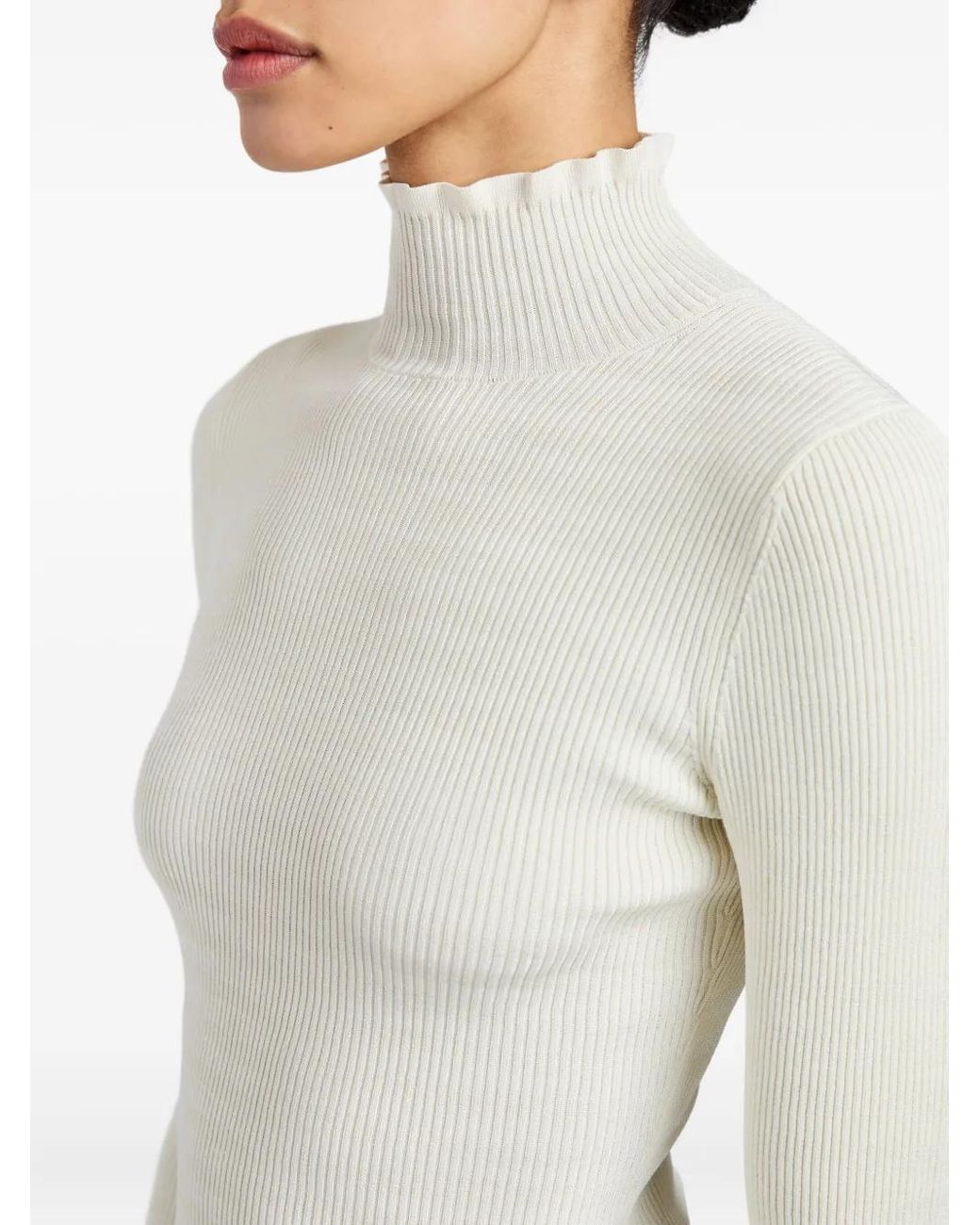 Proenza Schouler White Phyllis Turtleneck Top
