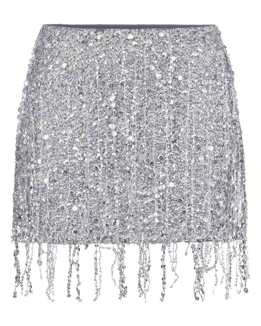 Elisabetta Franchi Gray Short Skirts