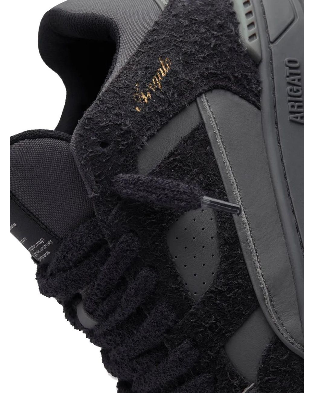 Axel Arigato Black Area Lo Fluffy Low-Top Sneakers