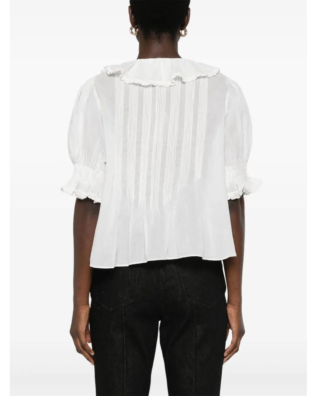 Doen White Henri Blouse