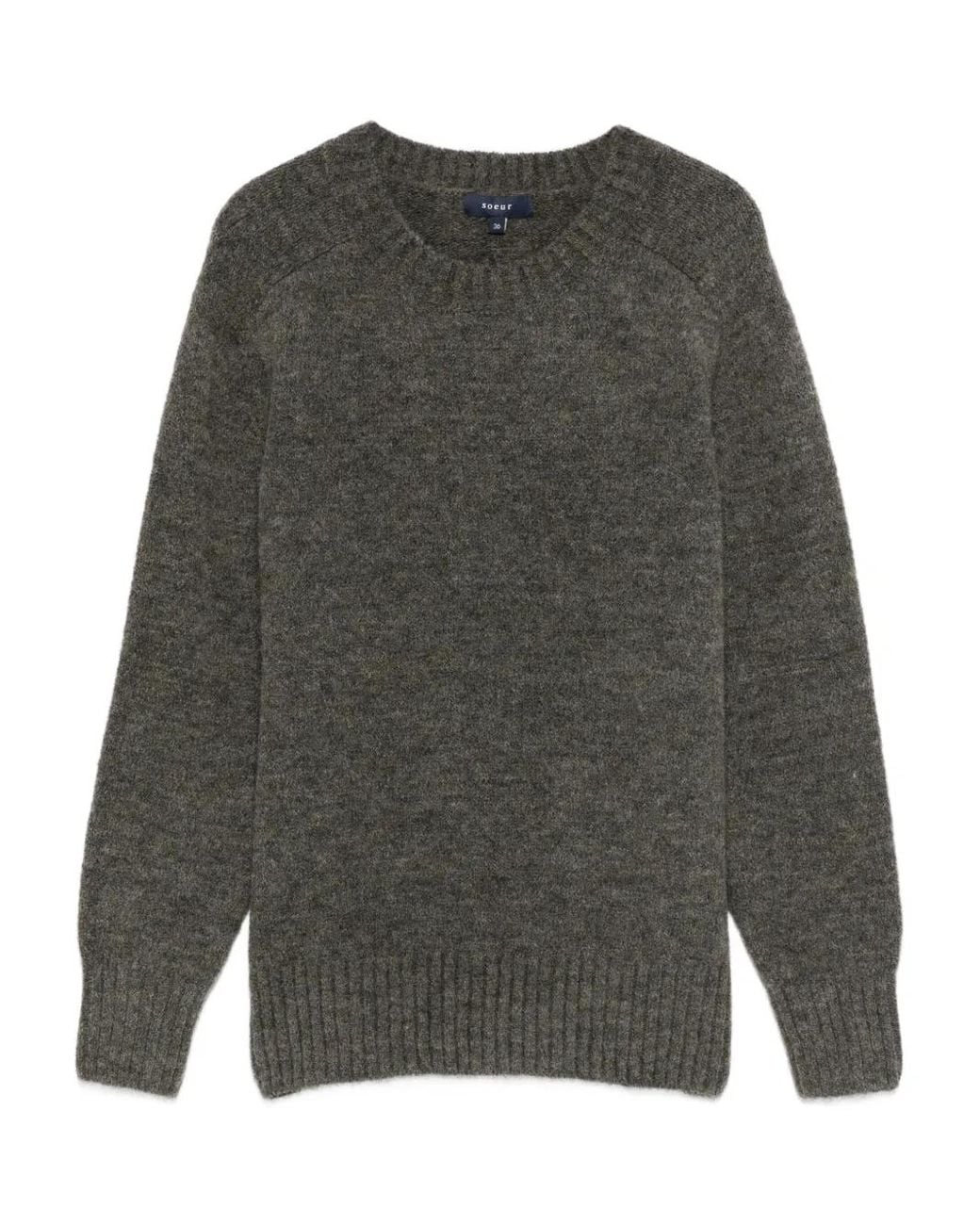 Soeur Gray Envie Crew-Neck Sweater