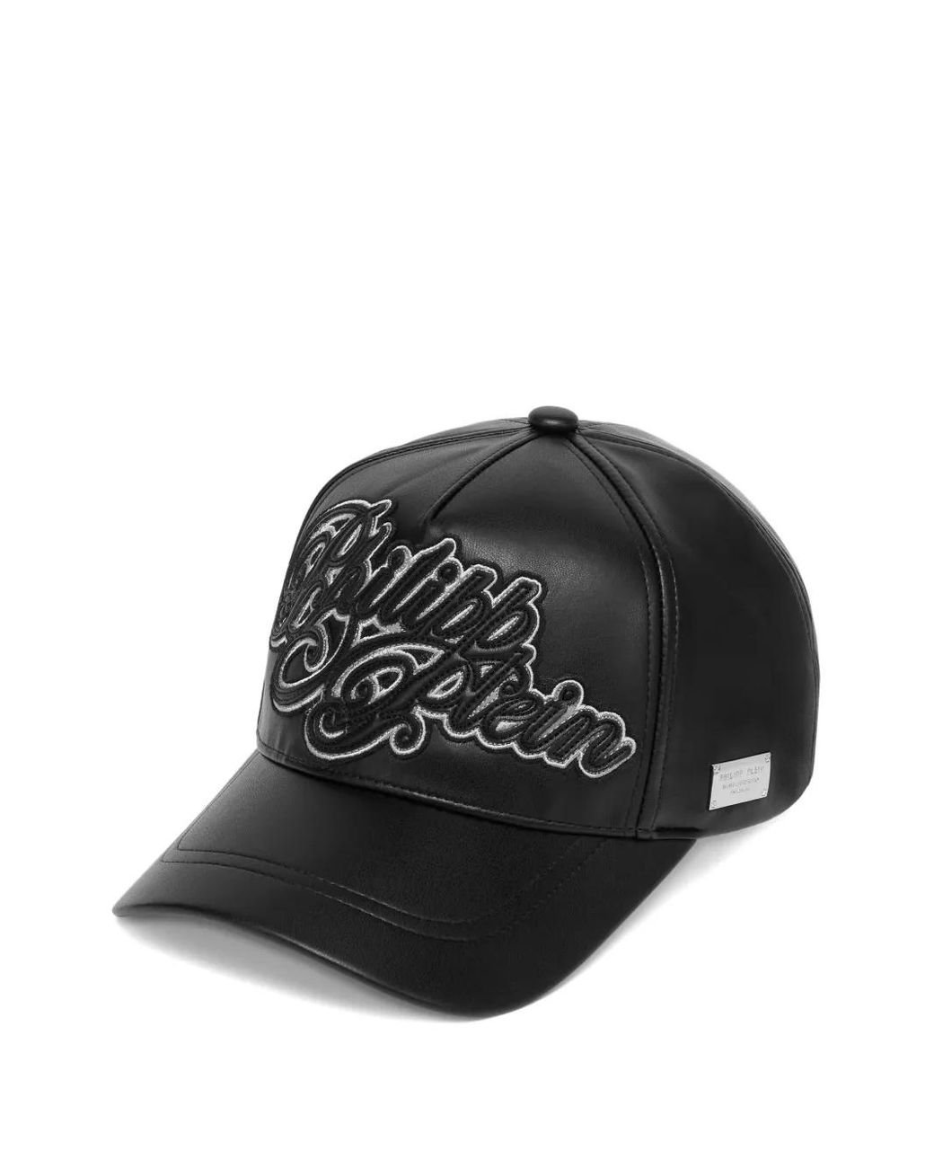 Philipp Plein Curved Embroidered Baseball Cap in Black Lyst